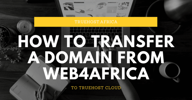 How to Transfer a Domain from Web4Africa