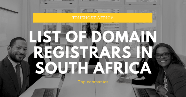 List of Domain Registrars in South Africa