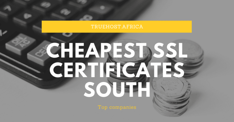 cheapest SSL certificates South Africa