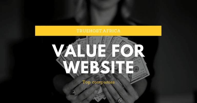 value for website