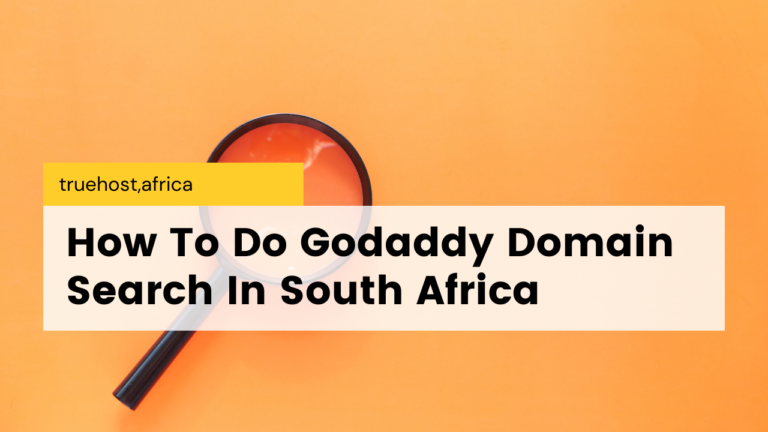 Godaddy Domain Search In South Africa