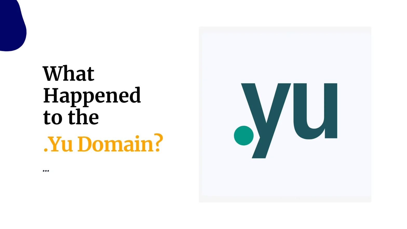 What Happened to the .yu Domain?