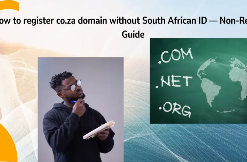 register co.za domain without south african ID