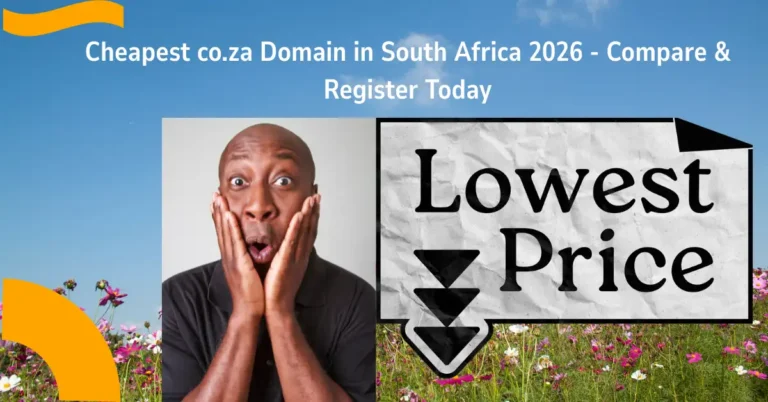 cheapest co.za domain